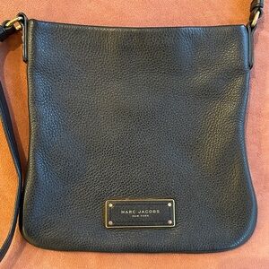 Marc Jacobs Black Pebbled Leather Crossbody Bag